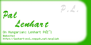 pal lenhart business card